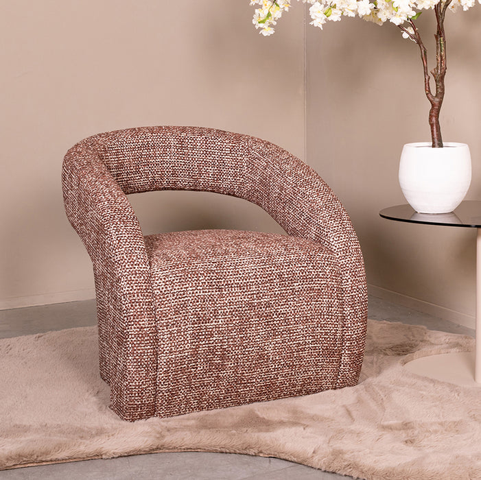 LABEL51 Fauteuil Antibes Stof Cherry Chocolate-Fauteuils-LABEL51