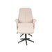 LABEL51 Fauteuil Bergen - Coral - Boucle - Incl. Hocker-Poefs-LABEL51