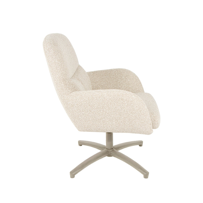 LABEL51 Fauteuil Chill Zone - Naturel - Boucle - Draaibaar-Fauteuils-LABEL51