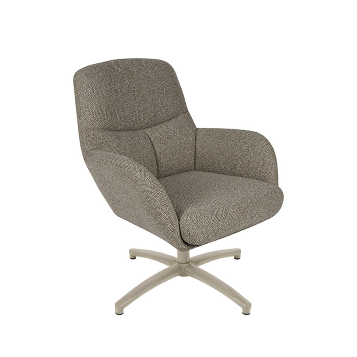 LABEL51 Fauteuil Chill Zone - Truffel grijs - Boucle - Draaibaar-Fauteuils-LABEL51