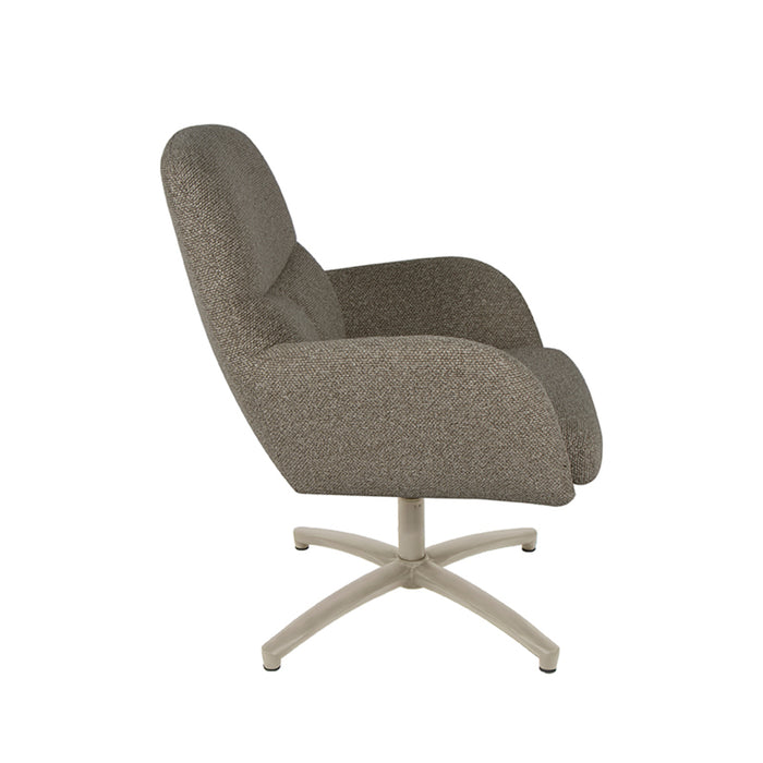 LABEL51 Fauteuil Chill Zone - Truffel grijs - Boucle - Draaibaar-Fauteuils-LABEL51