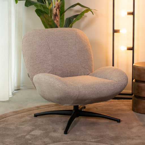 LABEL51 Fauteuil Clayton Taupe Geweven - 82x89x91 cm-Fauteuils-LABEL51