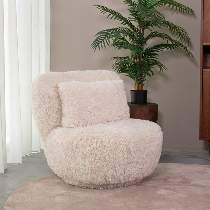 LABEL51 Fauteuil Doodle - Creme - Fluffy - One Size-Fauteuils-LABEL51