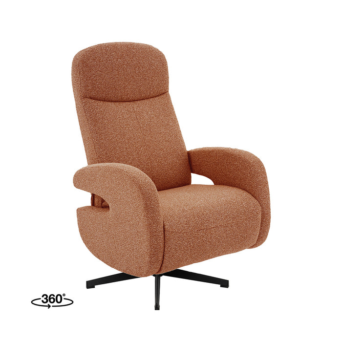LABEL51 Fauteuil Esbjerg Bouclé Antraciet Draaibaar-Fauteuils-LABEL51