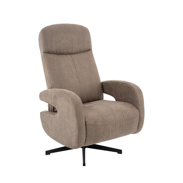 Fauteuil Esbjerg - Grijs - Kunstleder - Manueel Verstelbaar-Fauteuils-LABEL51
