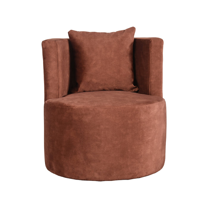 LABEL51 Fauteuil Evy - Rust - Velvet - 65 cm-Fauteuils-LABEL51