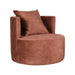 LABEL51 Fauteuil Evy - Rust - Velvet - 90 cm-Fauteuils-LABEL51