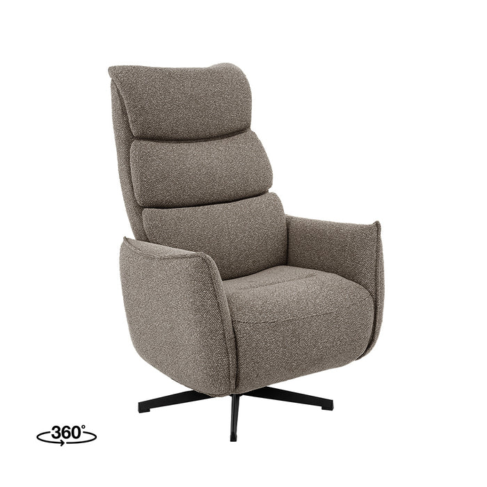 LABEL51 Fauteuil Goteborg - Mushroom - Boucle - 2-Motorig-Fauteuils-LABEL51
