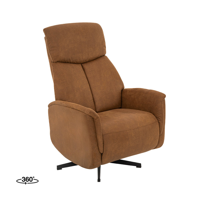LABEL51 Fauteuil Helsinki - Beige - Kunstleder - Manueel Verstelbaar-Fauteuils-LABEL51