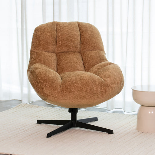 LABEL51 Fauteuil Huxley - Cognac - Chenille - One Size-Fauteuils-LABEL51