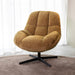 LABEL51 Fauteuil Huxley Mustard Chenille - 76x86x92 cm-Fauteuils-LABEL51