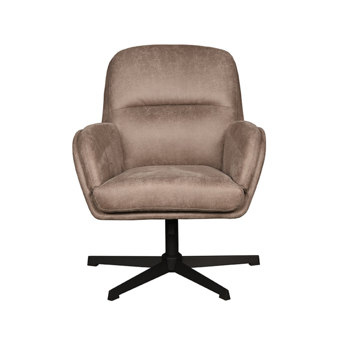 LABEL51 Fauteuil Moss Taupe Kunstleder - 70x77x90 cm-Fauteuils-LABEL51