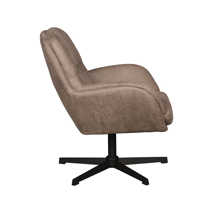 LABEL51 Fauteuil Moss Taupe Kunstleder - 70x77x90 cm-Fauteuils-LABEL51