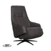 LABEL51 Fauteuil Odense Antraciet Kunstleder - 68x87x110 cm-Fauteuils-LABEL51