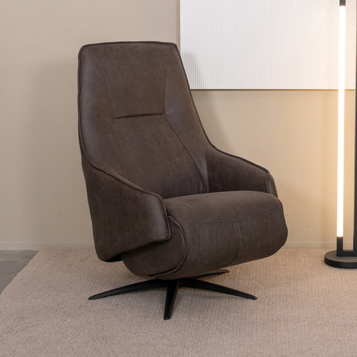 LABEL51 Fauteuil Odense - Antraciet - Kunstleder - One Size-Fauteuils-LABEL51
