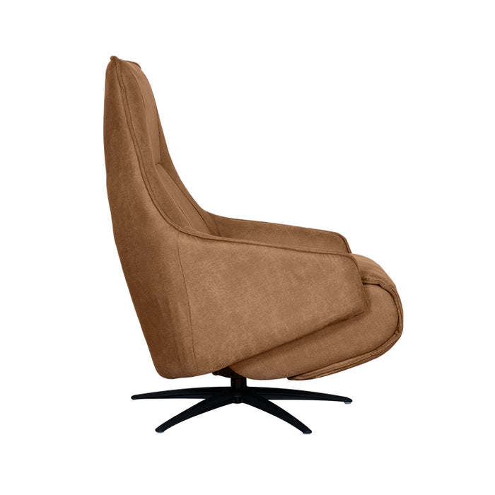 LABEL51 Fauteuil Odense cognac kunstleder 2-motorig 68x87x110 cm