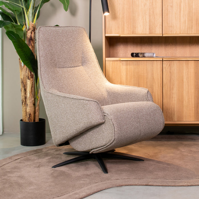 LABEL51 Fauteuil Odense - Mushroom - Boucle - 2-Motorig-Fauteuils-LABEL51
