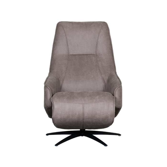 LABEL51 Fauteuil Odense taupe kunstleder - 68x87x110 cm