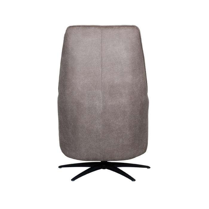 LABEL51 Fauteuil Odense taupe kunstleder - 68x87x110 cm