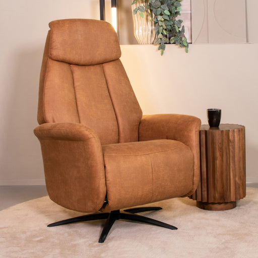 LABEL51 Fauteuil Oslo - Cognac - Kunstleder - 1-Motorig-Fauteuils-LABEL51