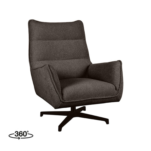 LABEL51 Fauteuil Rodia - Bruin - Boucle - Draaibaar-Fauteuils-LABEL51