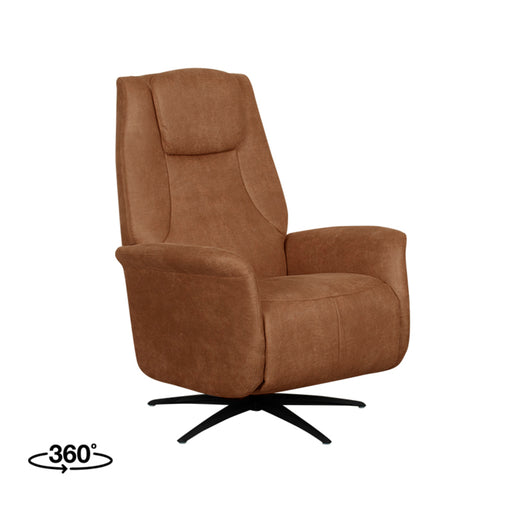 LABEL51 Fauteuil Stockholm - Cognac - Kunstleder - 1-Motorig-Fauteuils-LABEL51