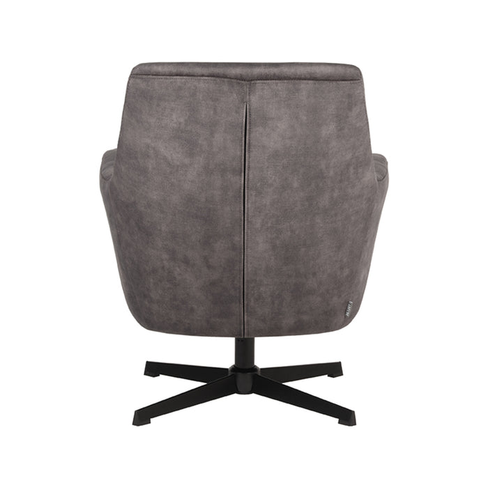 LABEL51 Fauteuil Toby - Antraciet - Velvet - One Size-Fauteuils-LABEL51