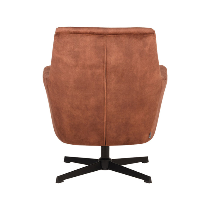LABEL51 Fauteuil Toby - Rust - Velvet - One Size-Fauteuils-LABEL51