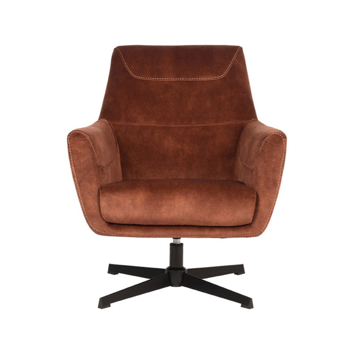 LABEL51 Fauteuil Toby - Rust - Velvet - One Size-Fauteuils-LABEL51