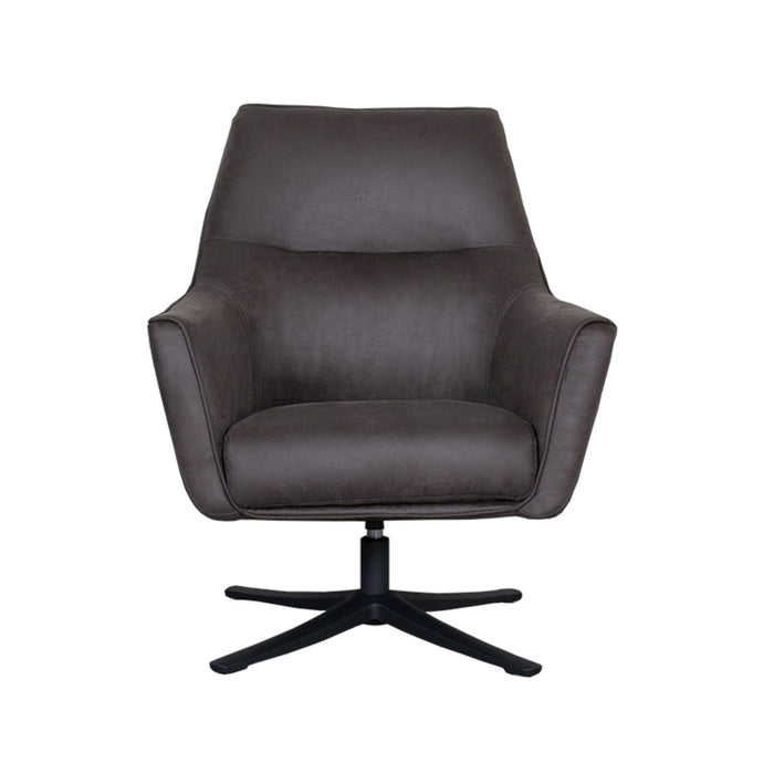 LABEL51 Fauteuil Tod - Antraciet - Micro Suede - Draaibaar-Fauteuils-LABEL51