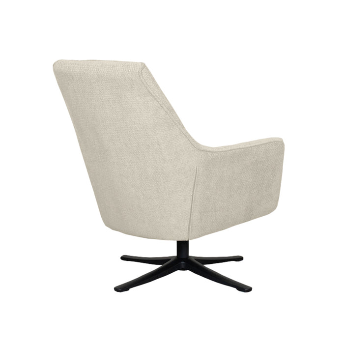 LABEL51 Fauteuil Tod naturel chenille - 76x75x90 cm