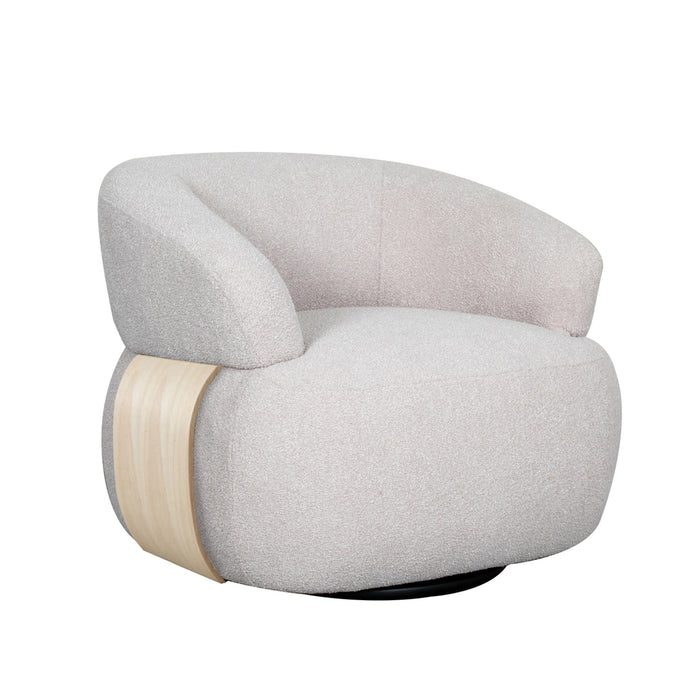 LABEL51 Fauteuil Valenza Naturel Boucle - 84x81x75 cm-Fauteuils-LABEL51