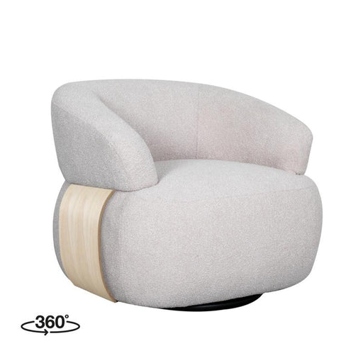 LABEL51 Fauteuil Valenza - Naturel - Boucle - One Size-Fauteuils-LABEL51
