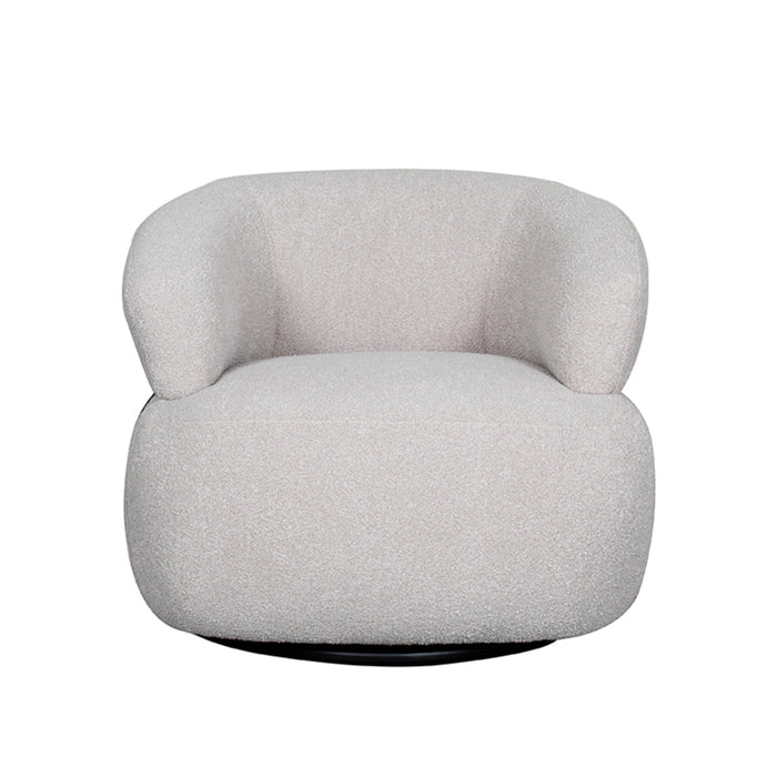 LABEL51 Fauteuil Valenza - Naturel - Boucle - Zwart Eiken-Fauteuils-LABEL51