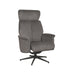 LABEL51 Fauteuil Verdal - Antraciet - Velvet - Excl. Hocker-Poefs-LABEL51