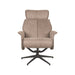 LABEL51 Fauteuil Verdal - Taupe - Kunstleder - Excl. Hocker-Fauteuils-LABEL51
