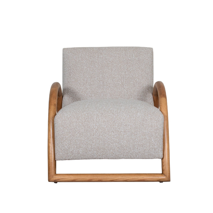 LABEL51 Fauteuil Viggo - Naturel - Boucle - Naturel Houten Frame-Fauteuils-LABEL51