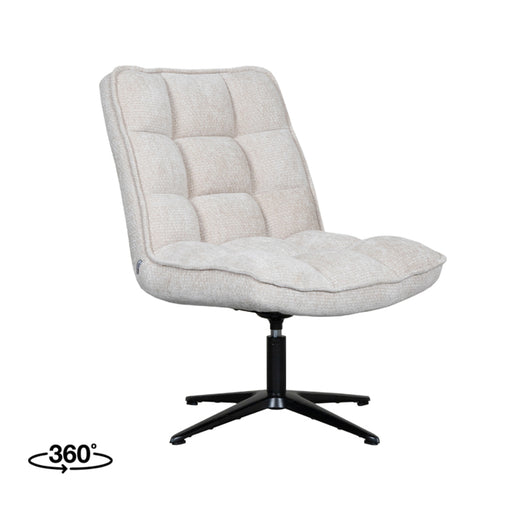 LABEL51 Fauteuil Vince - Naturel - Chenille - One Size-Fauteuils-LABEL51