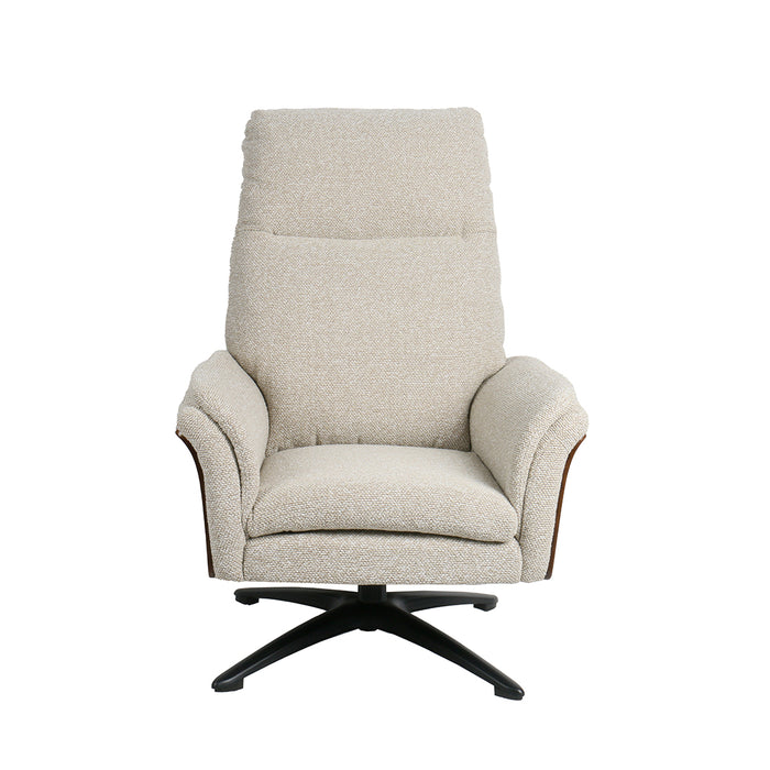 LABEL51 Fauteuil Zenza - Naturel - Boucle - Incl. Hocker-Fauteuils-LABEL51