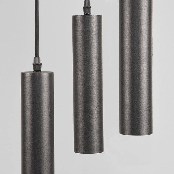LABEL51 Hanglamp Ferroli 3-Lichts Zwart 25x25x150 cm-Hanglampen-LABEL51