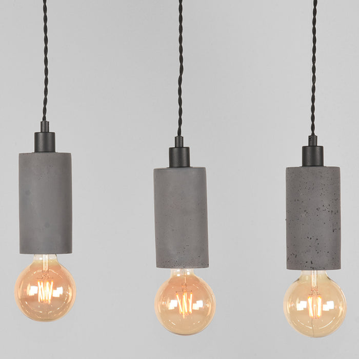 LABEL51 Hanglamp Fresco - Beton - Beton - 5-Lichts-Tafellampen-LABEL51