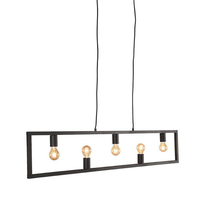 LABEL51 Hanglamp Quadrato Metaal Zwart 10x135x130 cm-Hanglampen-LABEL51