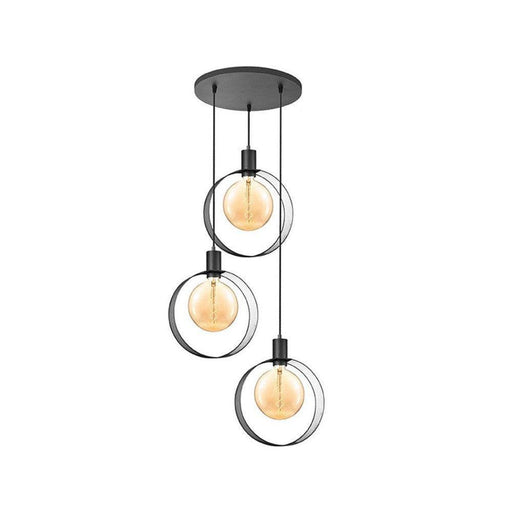 LABEL51 Hanglamp Ronda - Zwart - Metaal - 3-Lichts-Hanglampen-LABEL51