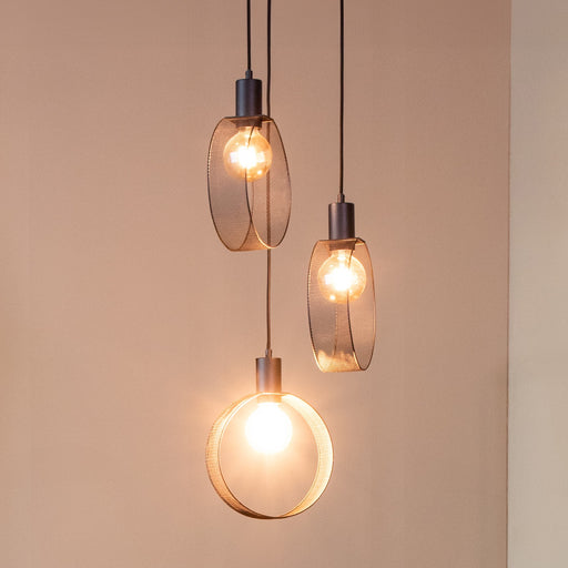 LABEL51 Hanglamp Ronda - Zwart - Metaal - 3-Lichts-Tafellampen-LABEL51
