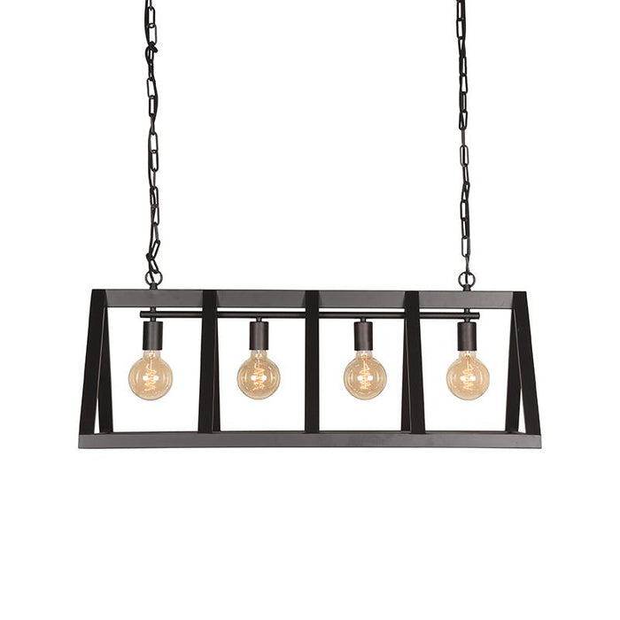 LABEL51 Hanglamp Roof Bijzonder Metaal Zwart 95x95x38 cm-Hanglampen-LABEL51