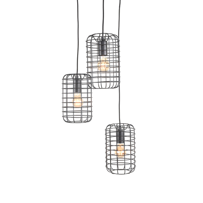 LABEL51 Hanglamp Solido Metaal Zwart 32x32x127 cm-Hanglampen-LABEL51