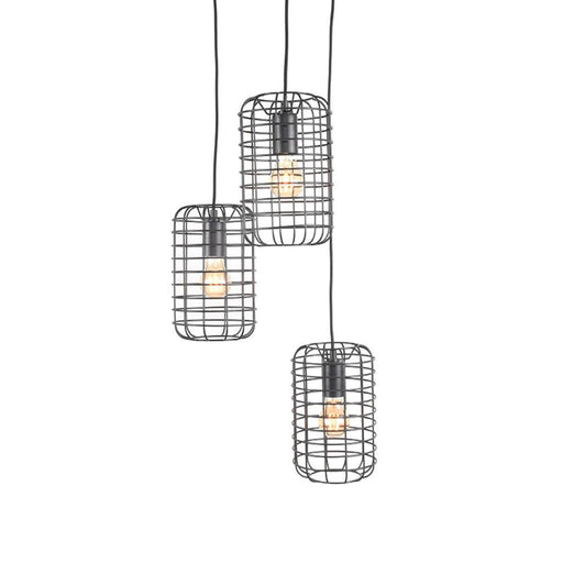 LABEL51 Hanglamp Solido - Zwart - Metaal - 3-Lichts-Hanglampen-LABEL51