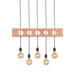 LABEL51 Hanglamp Timber Speelse Metaal Zwart 5x90x53 cm-Hanglampen-LABEL51