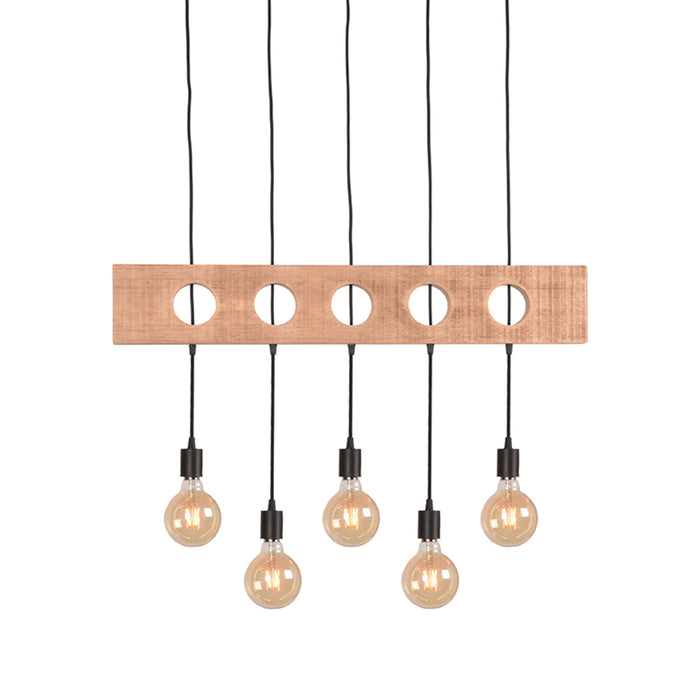 LABEL51 Hanglamp Timber - Zwart - Metaal - SALE-Tafellampen-LABEL51