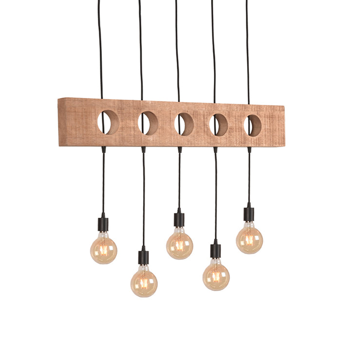 LABEL51 Hanglamp Timber - Zwart - Metaal - SALE-Tafellampen-LABEL51